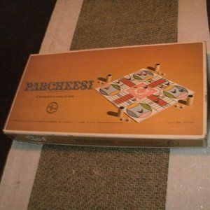 Vintage 1959 Parcheesi Gold Seal Edition Board Game Selchow & Righter Complete